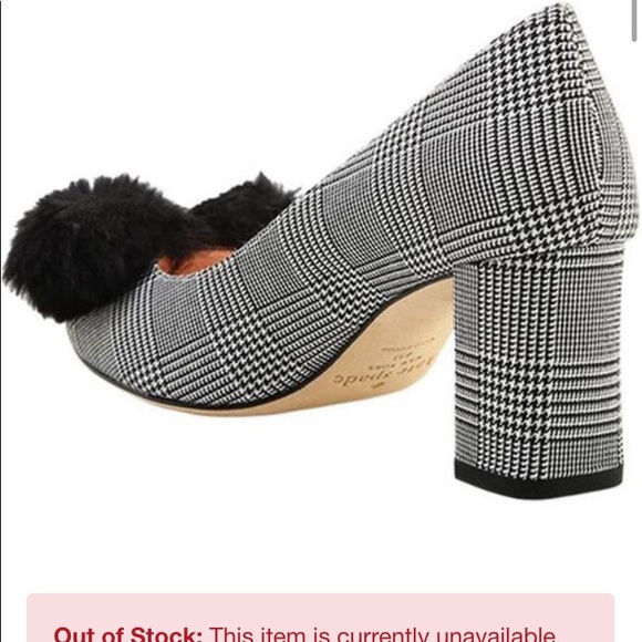 kate spade Shoes - NWT,Kate Spade  Carine in Prince Of Wales Fabric